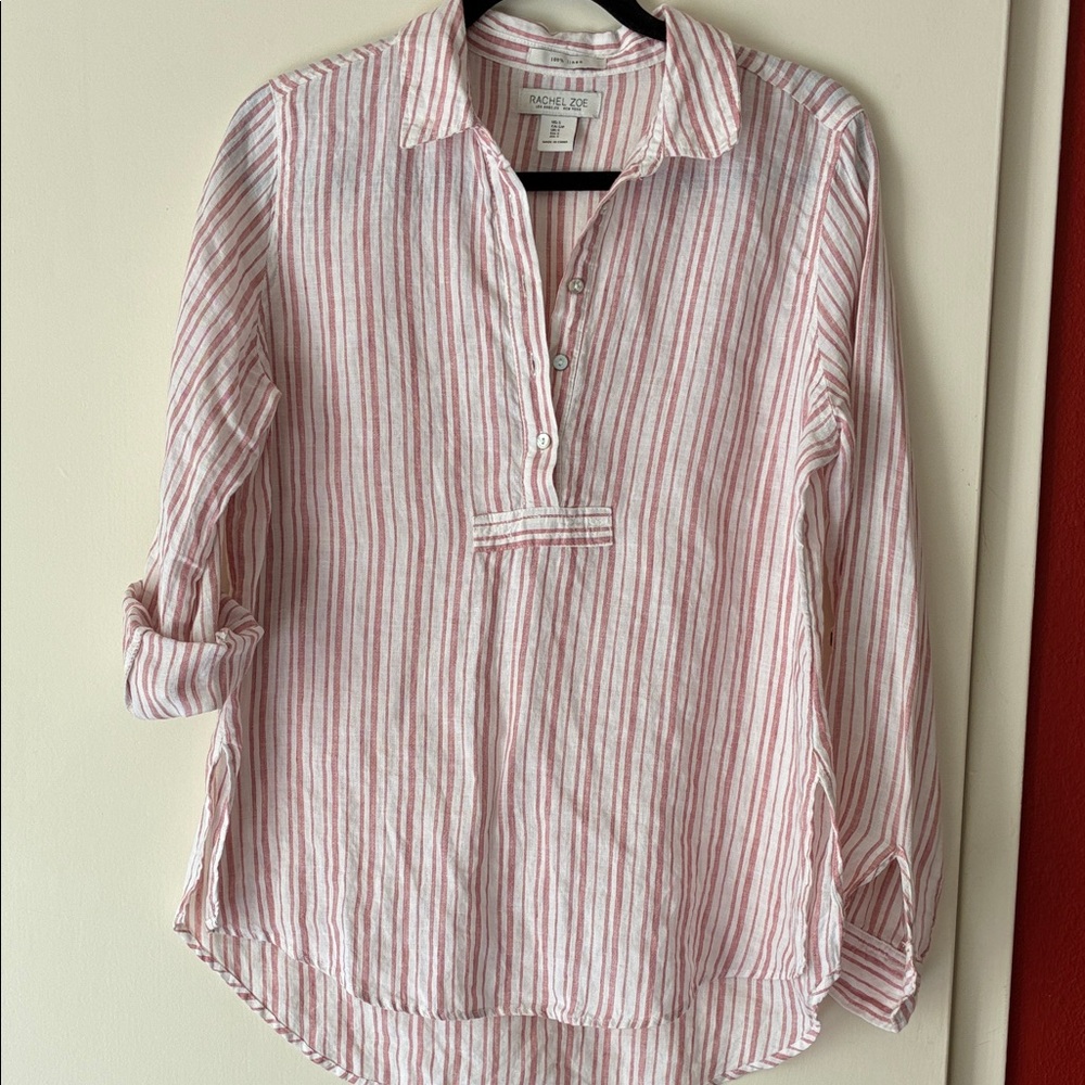 Rachel Zoe 100% linen tunic top